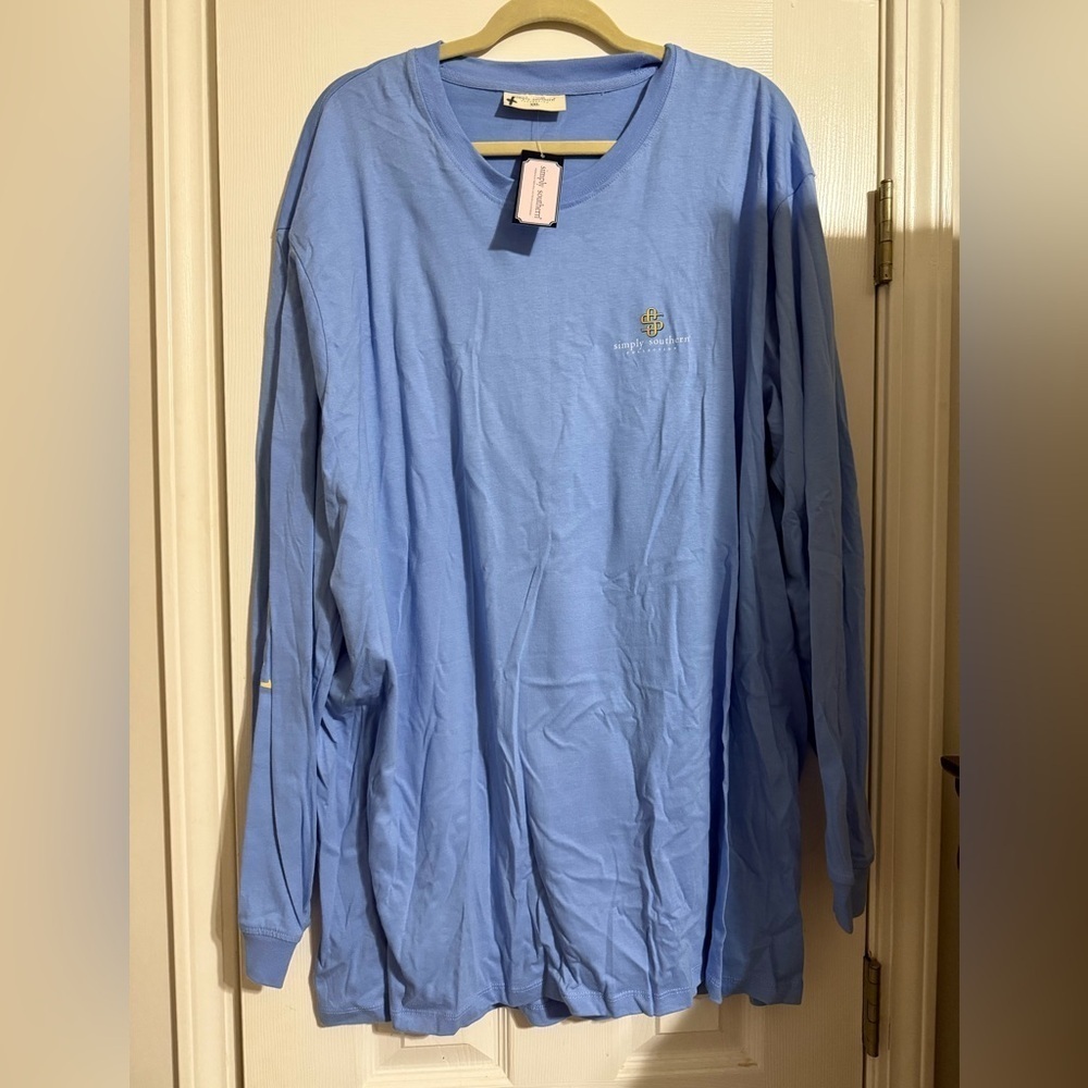NWT Simply Southern Chin Up Buttercup Long Sleeve Tee Shirt